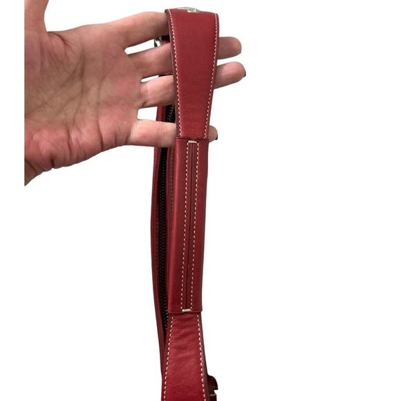 Coach Y2K 9541 Vintage Red Leather Small Mini Soho Hobo Shoulder Bag Retro - Picture 8 of 14